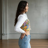 Women’s Floral Corset Crop Top – Trendy Casual Wear